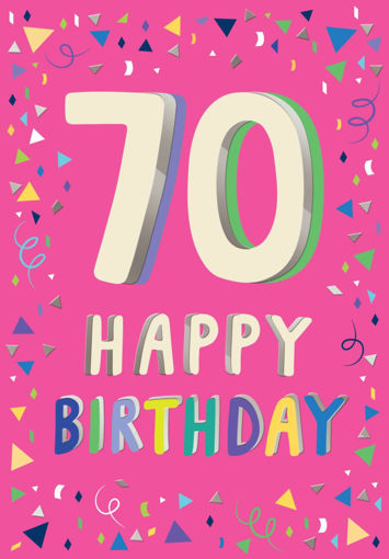Picture of 70 HAPPY BIRTHDAY CARD